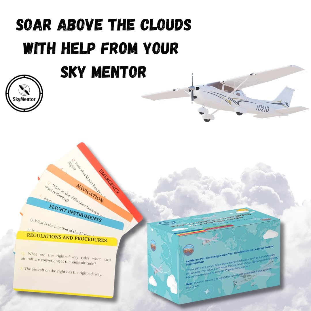 Private Pilot Flash Cards - 265 Aviation Knowledge Boosting Student Pilot Study Guide to Assist with FAA PPL Test Prep. Essential for Checkride