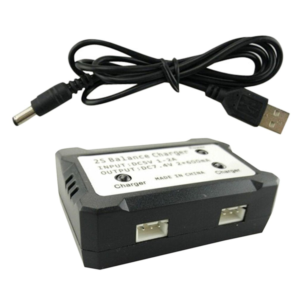 Jili Online 2S 7.4V USB Charger for Syma X8 X8C X8G X8HG X8HW X8HC MJX X101 RC Helicopter Drone Accessories