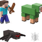 Mattel Minecraft Overworld Noob Adventure Pack Figures Accessories and Papercraft Blocks, Complete Play in a Box, Toy for Kids Ages 6 Years and Older