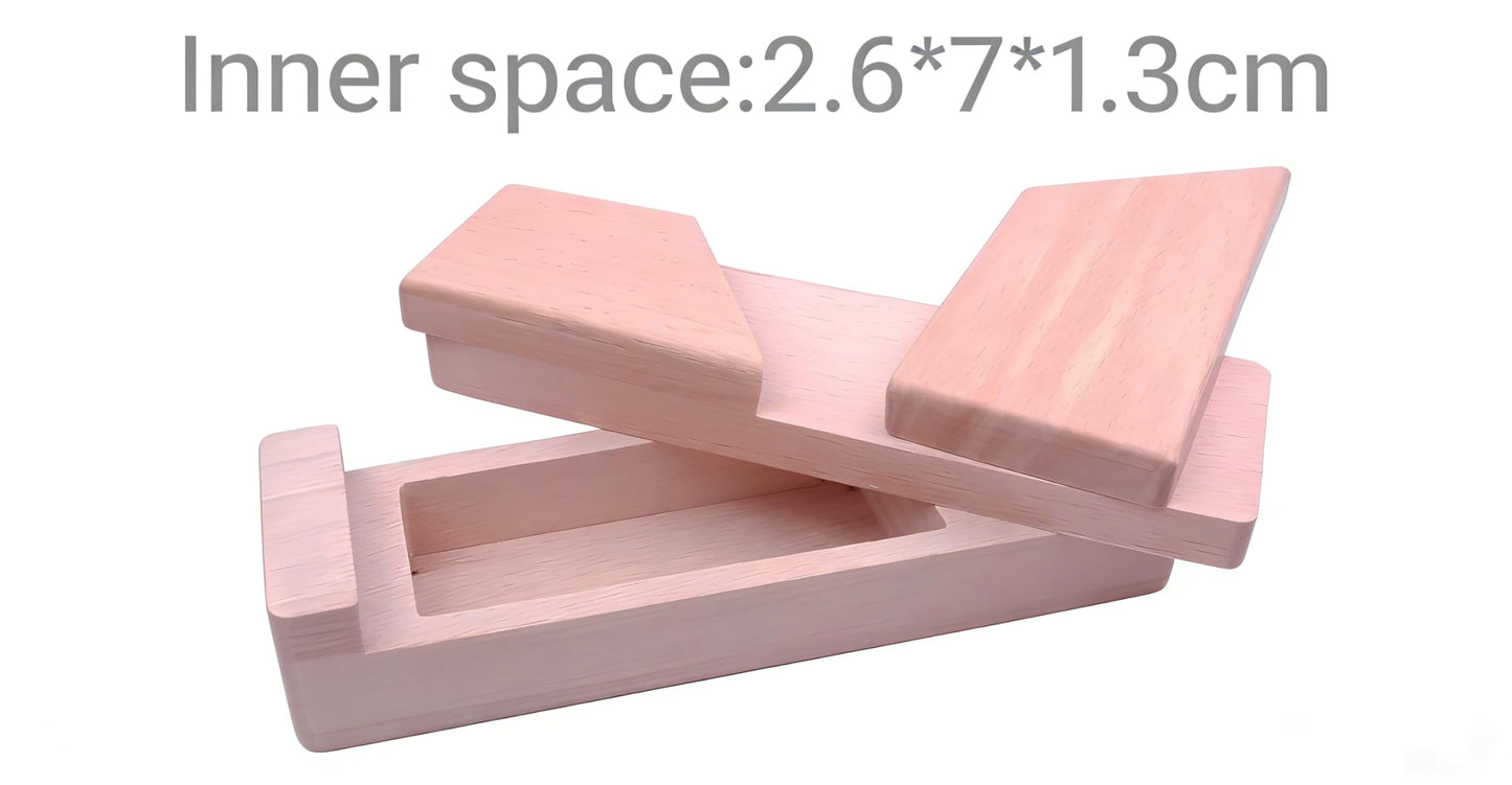 MAGIKON Wooden Brain Teaser Puzzle Box, Secret Opening Hidden Compartment