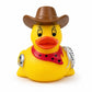 3" Rubber Duck [Sealed Hole, Floats Upright] - Baby Safe Bathtub Bathing Toy - Cowboy Rubber Duck