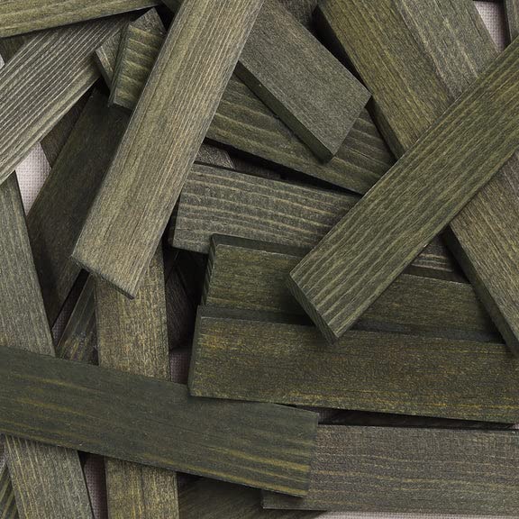 KAPLA 40 Squares Green - Wooden Construction Set - 40 Green Colored Building Planks - for Ages 3+