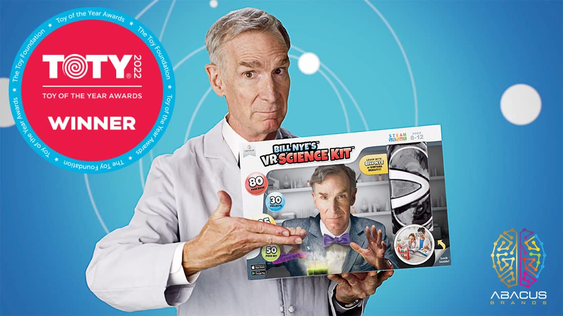 Abacus Brands Bill Nye's VR Science Kit - Kids STEM Set, Gift Ages 8-12