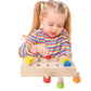 Gudong Children Nut Bolts Education Toys Montessori Color Shape Wooden Sensory Toy Kids Fine Motor Skill Screw Board Matching Cognition Game