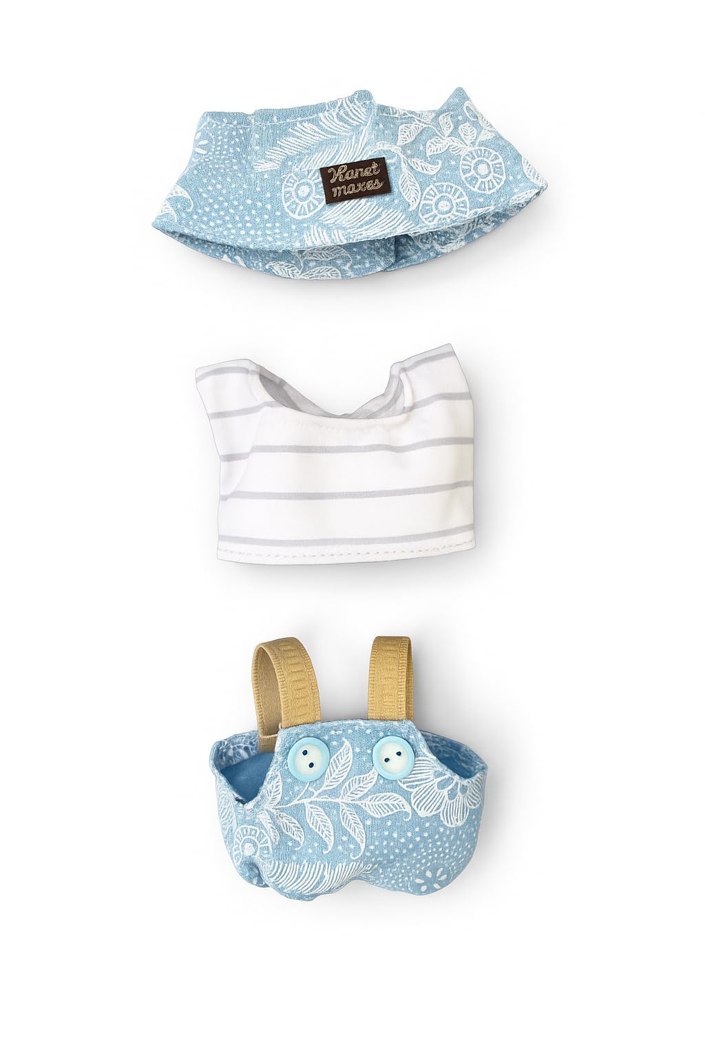 17cm Doll Clothes - Outfit for 17cm Dolls, for 6.7" Dolls,Includes a hat,a top and Pants.