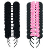 LEEMASING 24 Pack Mouse Costume Deluxe Fabric Ears Headband Birthday Hairs Accessories Baby Shower Headwear (Pink Black)