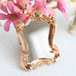 Miniature Wall Mirror, 1:12 Scale, Antique Accent Piece Design Mirrored Frame, Decorative Fashion Mirrors