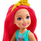 Barbie Dreamtopia Chelsea Sprite Doll, 7-inch, with Pink Hair Wearing Fashion and Accessories, Multi (GJJ97)