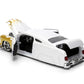 Jada Toys Bigtime Muscle 1:24 1951 Mercury Die-cast Car - Opening Doors, Hood, Trunk, Rubber Tires(White/Gold Flames)
