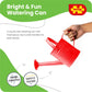 Bigjigs Toys Red Children's Watering Can with Fixed Spout, Top & Side Handle - Sturdy Kids Watering Can, Quality Kids Gardening Tools & Childrens