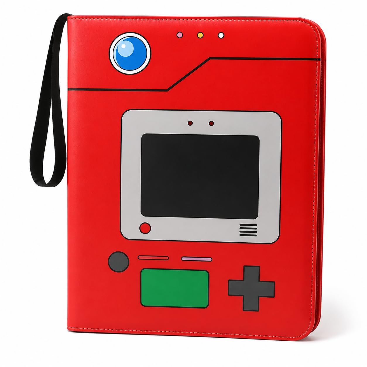 Universal 9-Pocket Trading Card Binder, 50 Pages for 900+ Pokemon Card binder - Eevee Pokedex Gengar Binder for Sports/Game Cards & Collectibles