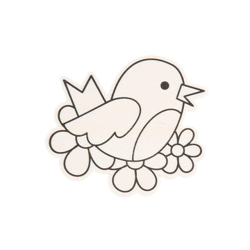 Fun Express Color Your Own Wood Spring Bird Shapes - Creative Craft Activity for Kids & Home Decor - Fun DIY Spring Art Project for Kids - Perfect