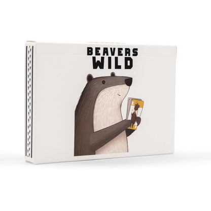 Beavers Wild Animal Card Game, Family Friendly, Ages 10+, 3-5 Players Standard or up to 8 Players with 2 Games, Easy to Learn Fun to Play, Tabletop