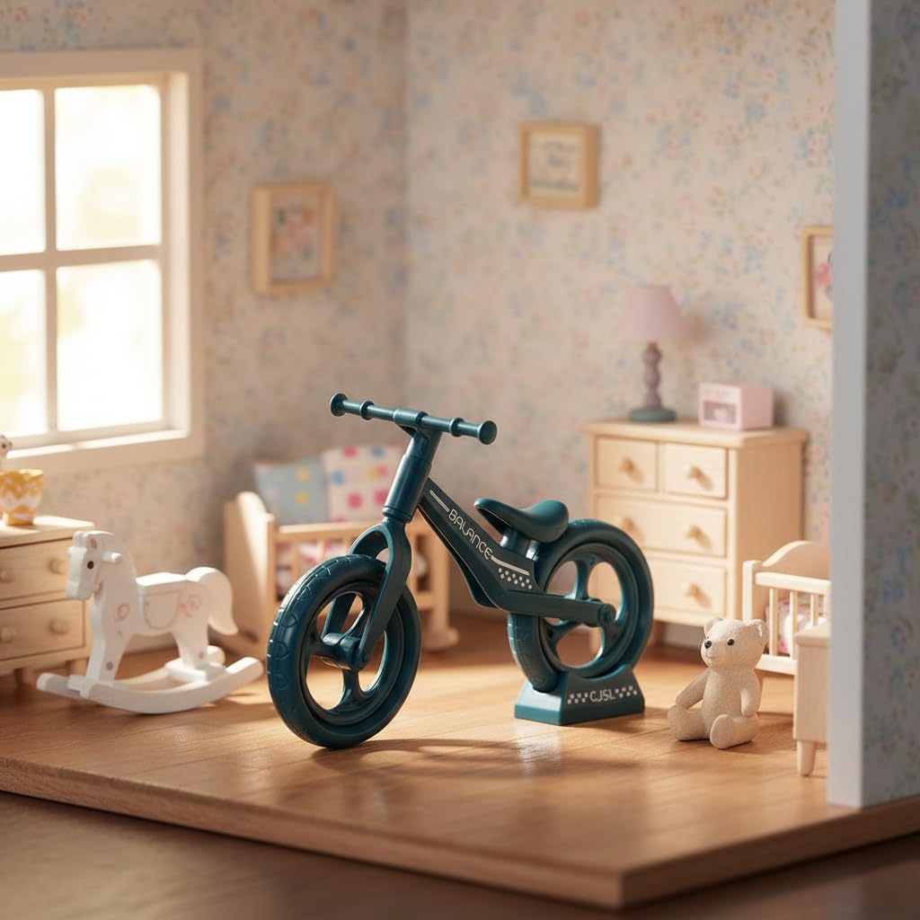 ZLmoue 2Pcs Mini Finger Mountain Bike, Desktop Decoration Cycling Figure, Random Colour, Small Mountain Cycling Figure Finger Playing