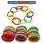 COLVWOFA 24 Pack Baby Rings Link Toys for Hanging Toy, Connecting Rings Toys for Infant Boy Girl, Early Learning Toys Car Seat and Stroller Travel
