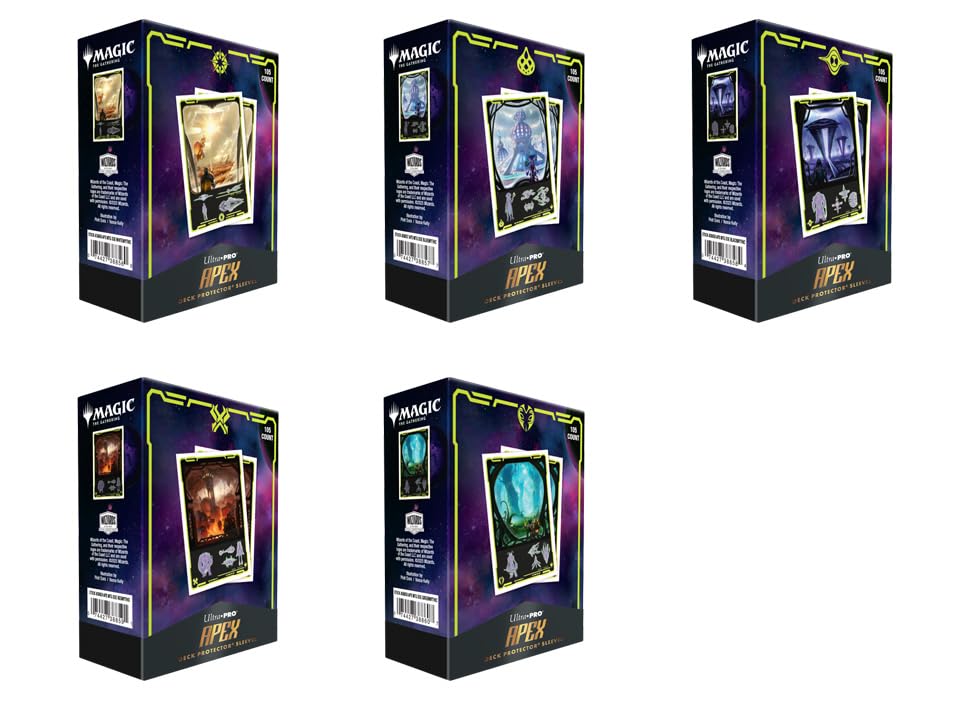 Ultra PRO - Edge of Eternities Uthros, Titanic Godcore 105ct APEX™ Deck Protector Sleeves for Magic: The Gathering, Card Protection, TCG Accessories