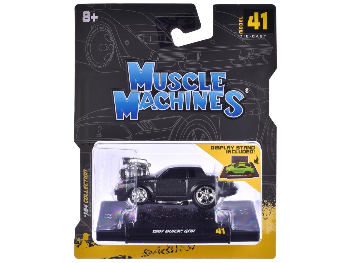 Muscle Machines 1987 GNX Black Metallic 1/64 Diecast Model Car 15581BK