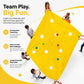Sonyabecca Yellow Hole Tarp Team Building Games 85 x 57 Inch