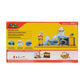 Super Mario Deluxe 2.5in Bowser's Air Ship Playset with Fire Mario Action Figure, Rope Ladder and Screw-Bolt Obstacles