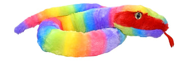 Wild Republic Rainboa Snake Stuffed Animal - 54"