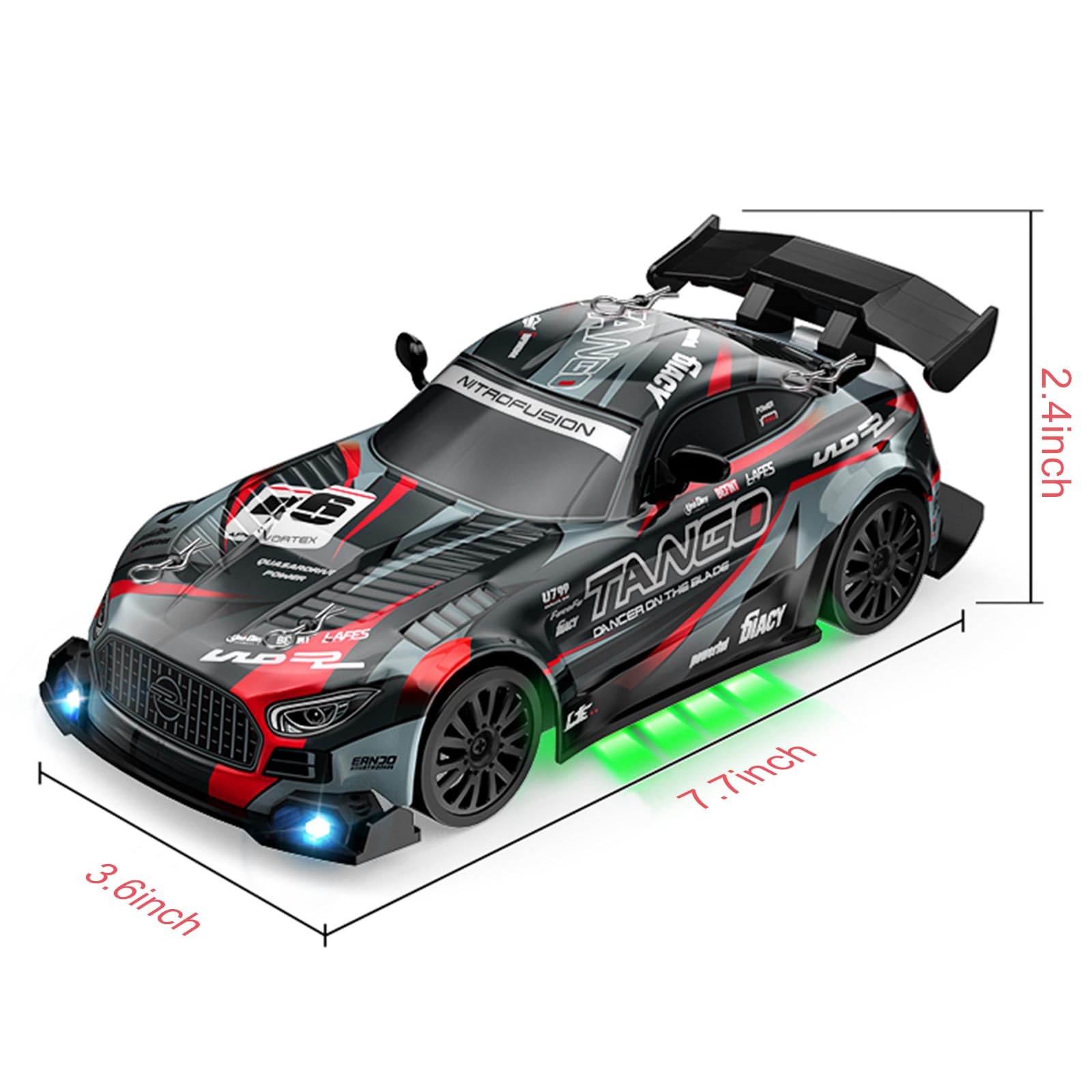 EOQIFJM RC Car for Kids, 1:24 High Speed Remote Control Drift Car