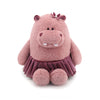 JamieCare 10.5" Donkey Exquisitely Designed Pink Hippo Plush Toy,Adorned with a Sparkling Tulle Skirt, an Irresistibly Cute Decor Piece for Bedrooms