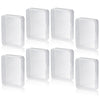 Playing Card Deck Cases 8Pcs Clear Plastic Playing Card Boxes Snaps Closed Poker Gaming Holder Plastic Storage Box Trading Card Box Card Storage
