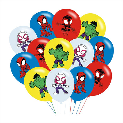 40pcs Spider and His Friends Birthday Party Balloons for Spider and His Friends Themed Birthday Party Decorations Supplies - 12 Inch