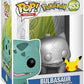 Funko POP Games: Pokemon - Bulbasaur (Silver Metallic) Collectible Vinyl Figure, Multicolor, 3.5