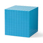 hand2mind Blue Plastic Base Ten Blocks Cube, Place Value Blocks, Counting Cubes for Kids Math, Base Ten Blocks Classroom Set, Math Blocks
