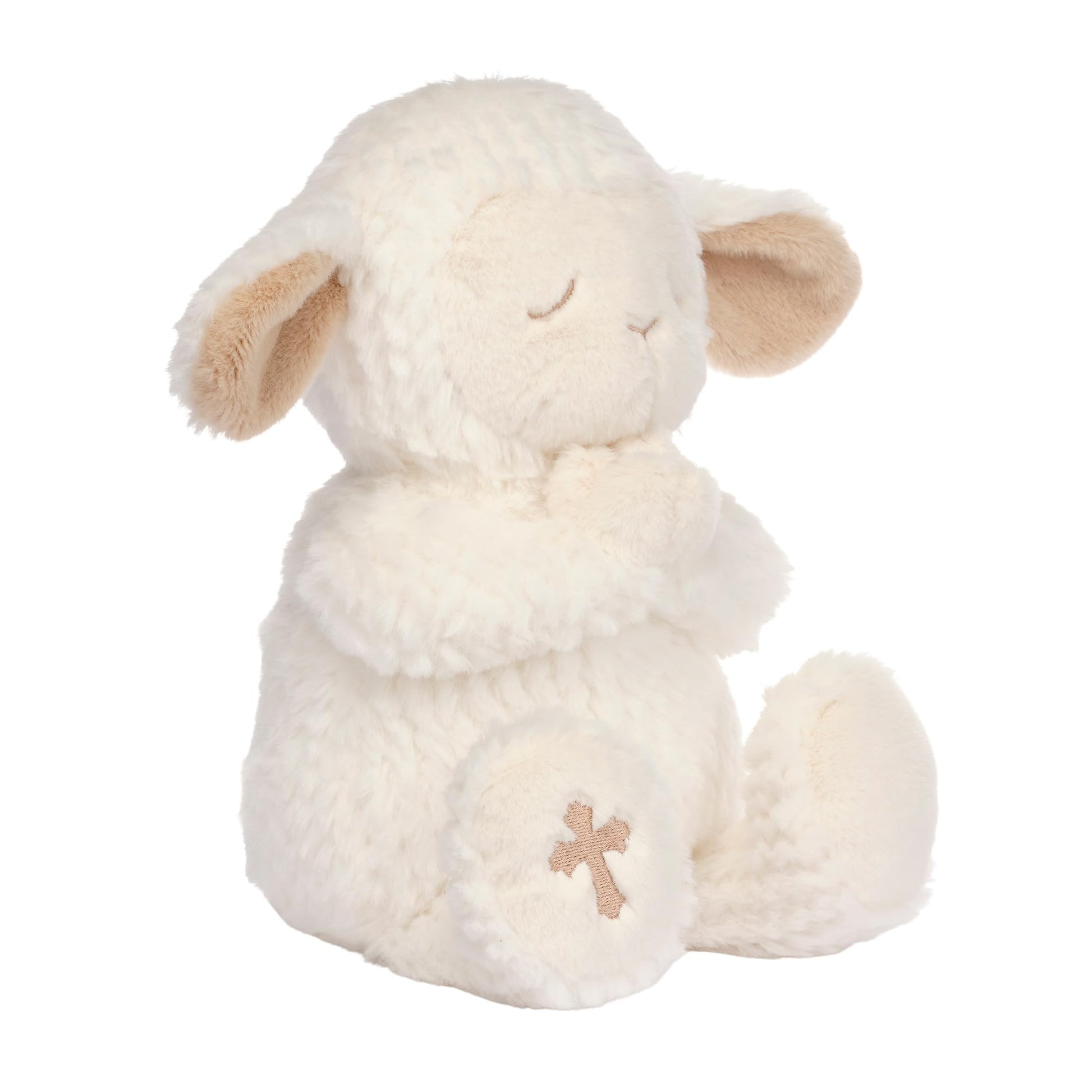 Lambs & Ivy Heaven Sent Praying Baptism Plush Lamb Stuffed Animal Toy - Mary