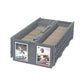 BCW Collectible Card Bin - (Single, Gray) | Holds up to 1600 Cards | Plastic Storage Box for Pokémon, MTG & Sports Cards