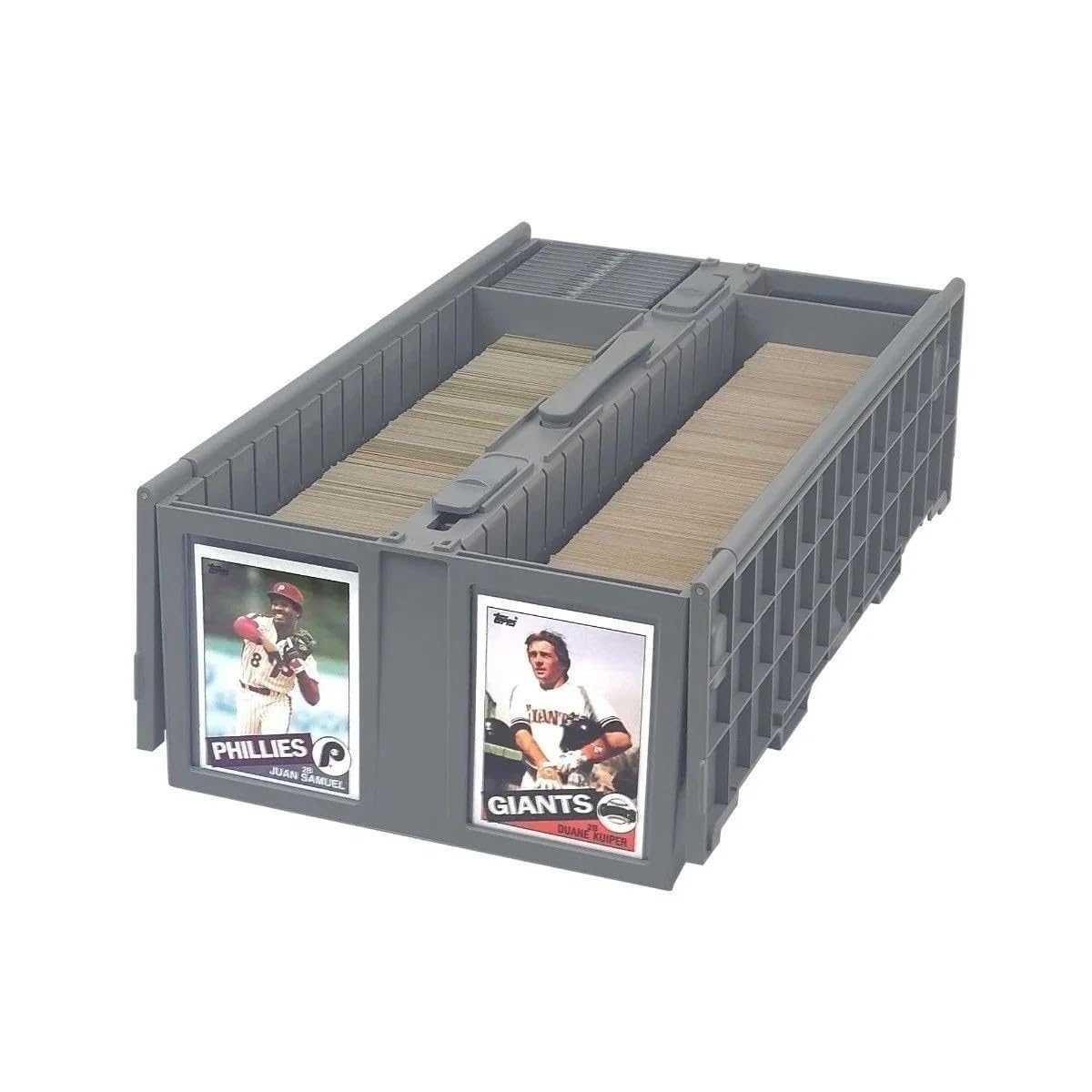 BCW Collectible Card Bin - (Single, Gray) | Holds up to 1600 Cards | Plastic Storage Box for Pokémon, MTG & Sports Cards