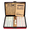 LinaLife Chinese Mahjong Toy Set, Classic Board Game 144 Tiles Set with a Wooden Box asy-to-Read Game Set Travel Mahjong Set Portable Size and Light