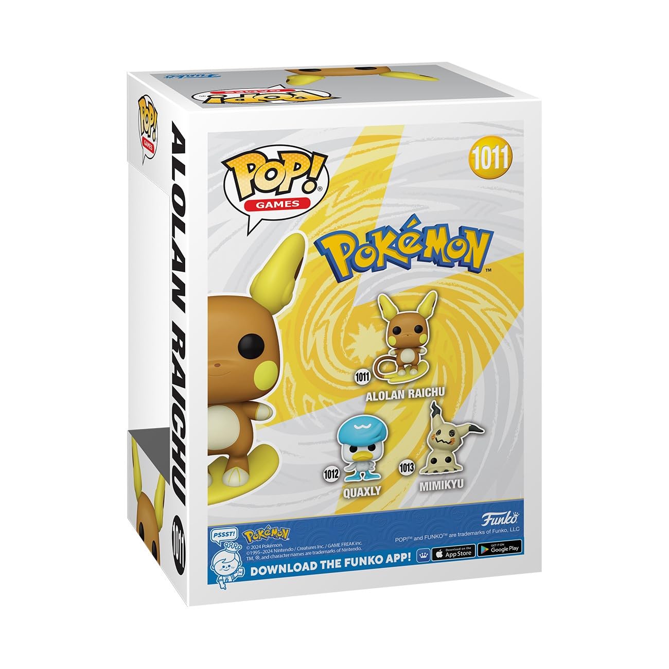 Funko Pop! Games: Pokemon - Raichu (Alolan) - Collectable Vinyl Figure - Gift Idea - Official Merchandise - Toys for Kids & Adults - Video Games Fans