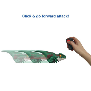 Mattel Jurassic World Dominion Uncaged Dinosaur Toy with Motion & Sound, Click Tracker Velociraptor Dino Action Figure with Clicker Control