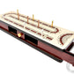 House of Cribbage - 3 Track - Continuous Cribbage Board Alphabet e Shape Inlaid in Maple Wood/Bloodwood : Size - 12.5" x 4" - Separate Storage Space