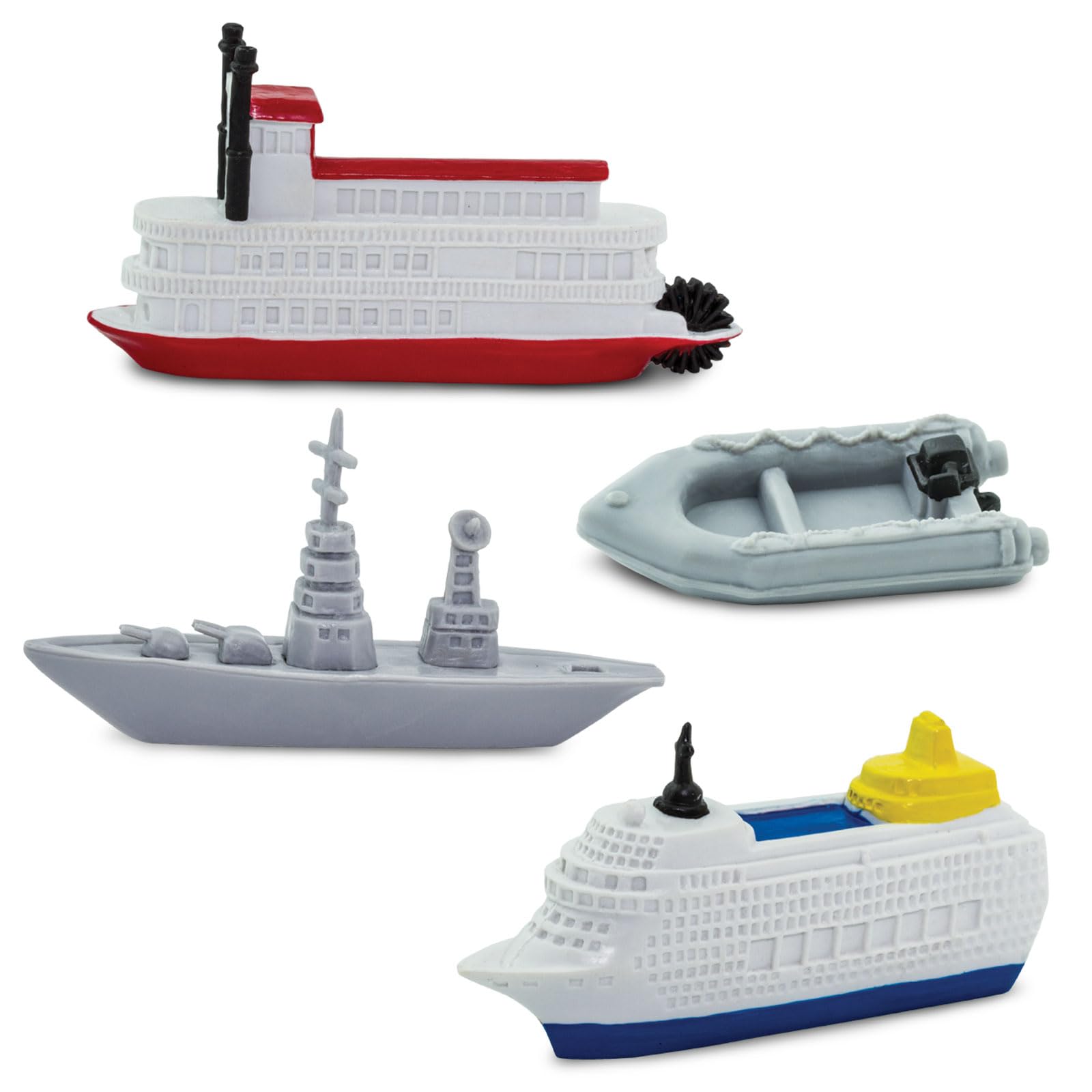 Safari Ltd. In the Water Bulk Bag - Set of Water Transportation Toy Set - 48 Piece Collection for Boys, Girls & Kids Age 3+