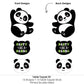 Big Dot of Happiness Party Like a Panda Bear - Baby Shower, Birthday Party Centerpiece Sticks - Table Toppers - Set of 15