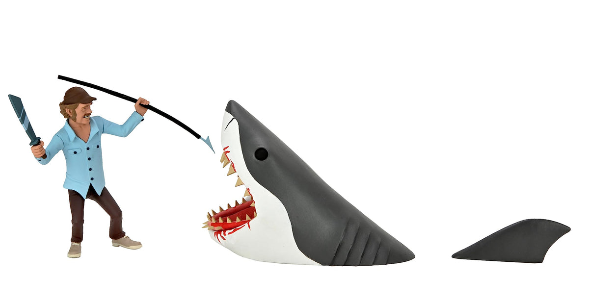 NECA Jaws 2-Pack Toony Terrors Action Figures, Quint vs. The Shark