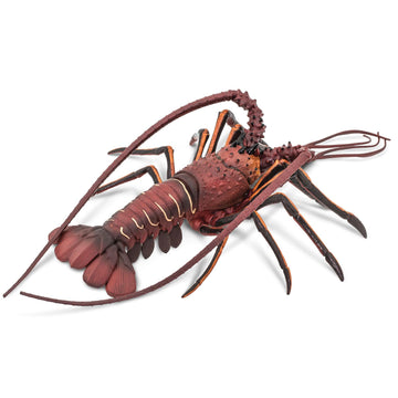 Safari Ltd. Spiny Lobster Figurine - Hand-Painted, Lifelike Model Figure 12.5" - Fun Educational Marine Animal Toy for Boys, Girls & Kids Ages 3+