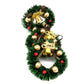 SXFSE Dollhouse Decoration Accessories, 1:12/1:6 Dollhouse Miniature Scene Christmas Wreath Pretend Model