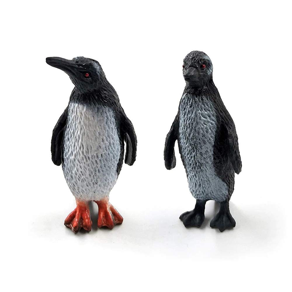 ORZIZRO 16Pcs Plastic Penguin Figurines, Cute Ocean Animal Penguin Figure Model Toys for Kids Children - Realistic & Detailed