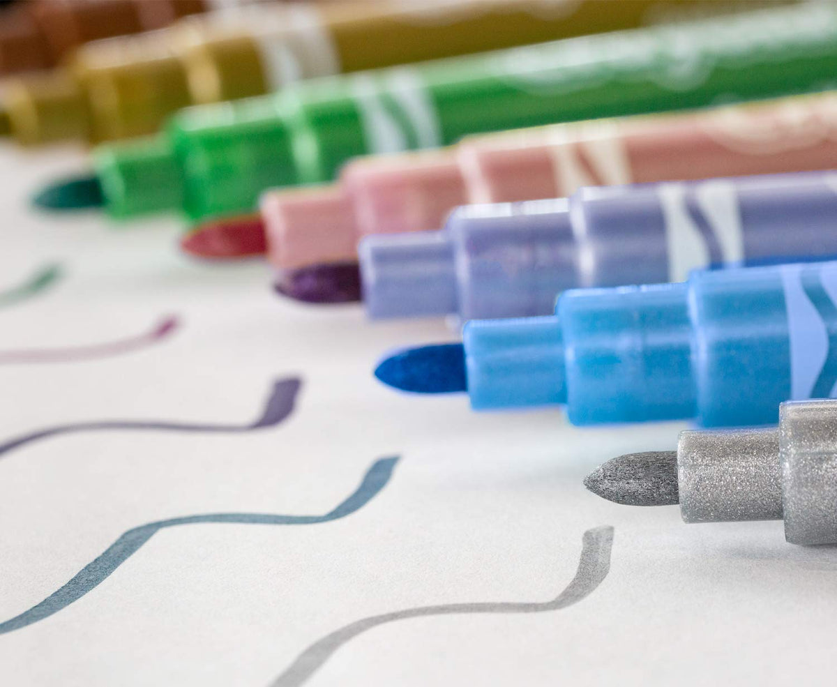 CRAYOLA 918642.012 6CT Metallic Markers, 6 Unità (Confezione da 1)