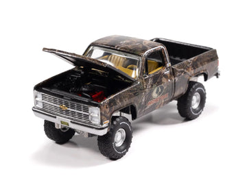 1983 Pickup Truck Moss y Oak Camouflage Livery Big Country Collectibles 2025 Series 1/64 Diecast Model Car by Auto World AWBC003-AWSP199
