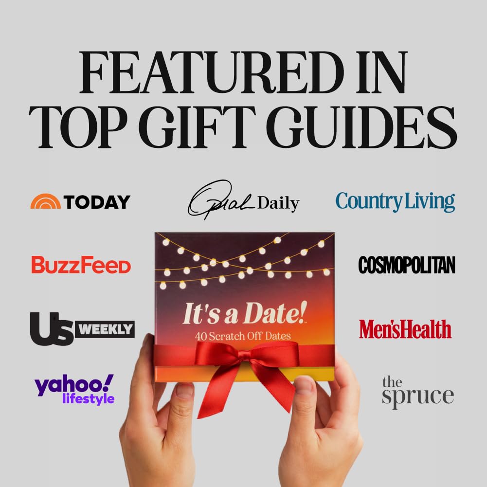 It's a Date!, 40 Fun and Romantic Scratch Off Date Night Ideas for Him, Her, Girlfriend, Boyfriend, Wife, Husband & Couples, Valentine's Gift for Men