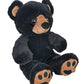 Make Your Own Stuffed Animal Benjamin The Black Bear Kit 16"- No Sew - Kit with Cute Backpack!