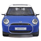 Maisto - Mini Cooper SE 2024 (J01), 1:24 scale diecast car, Color Blue, Detailed replica of the new electric version, Doors and hoods, Recommended