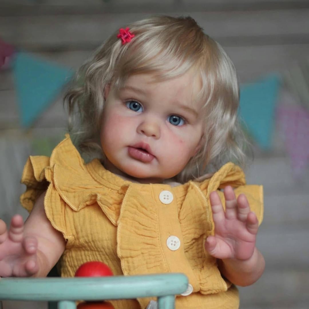 Hengluck Realistic Reborn Baby Dolls Girls 24 Inch Lifelike Baby Dolls Real Life Newborn Baby Dolls that Look Real Realistic Toddler Doll Soft Cotton