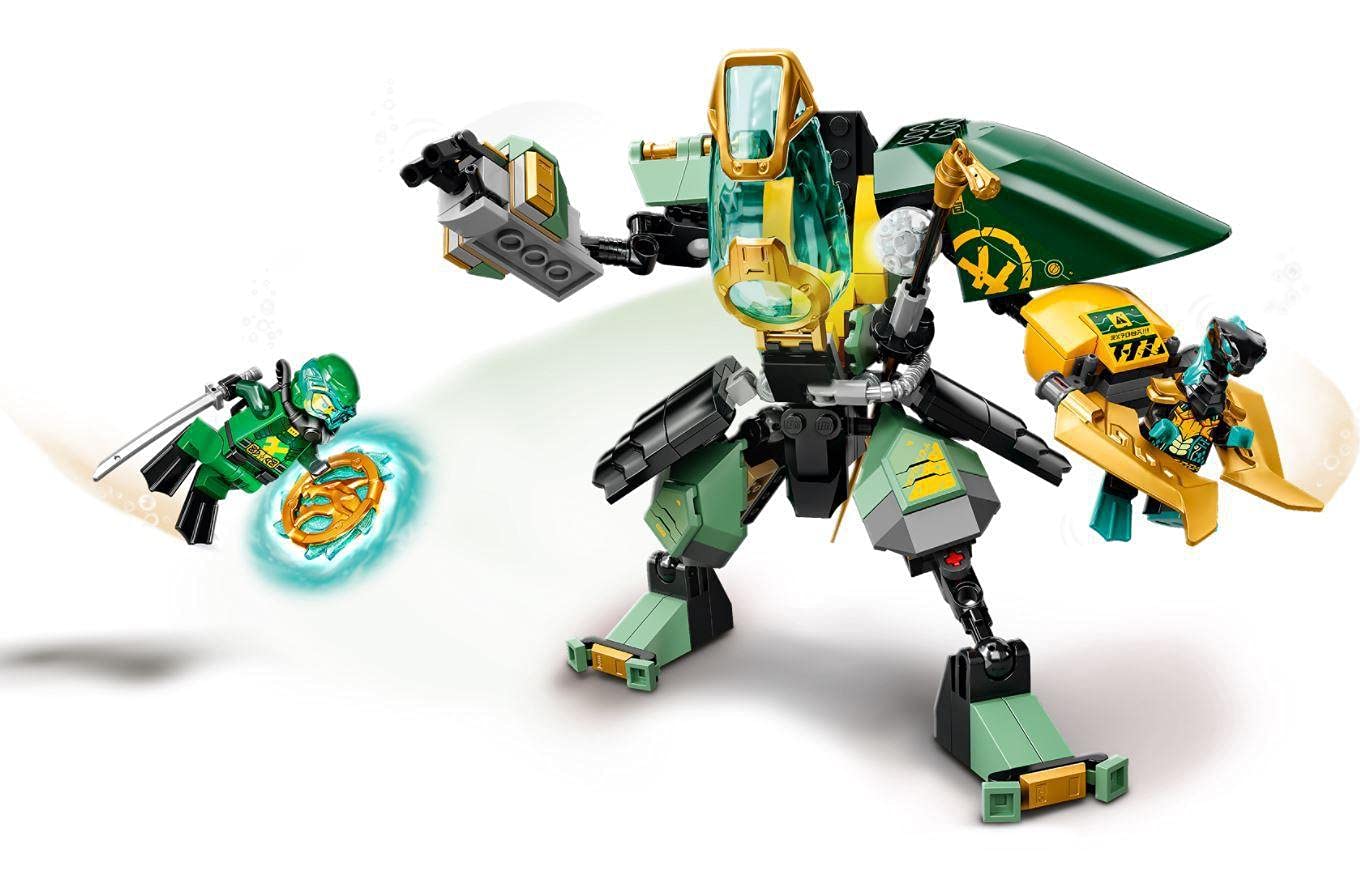 LEGO NINJAGO Lloyd’s Hydro Mech 71750 Building Kit, Underwater Playset with NINJAGO Lloyd and Mech; Role-Play Action for Boys and Girls Ages 7 and Up